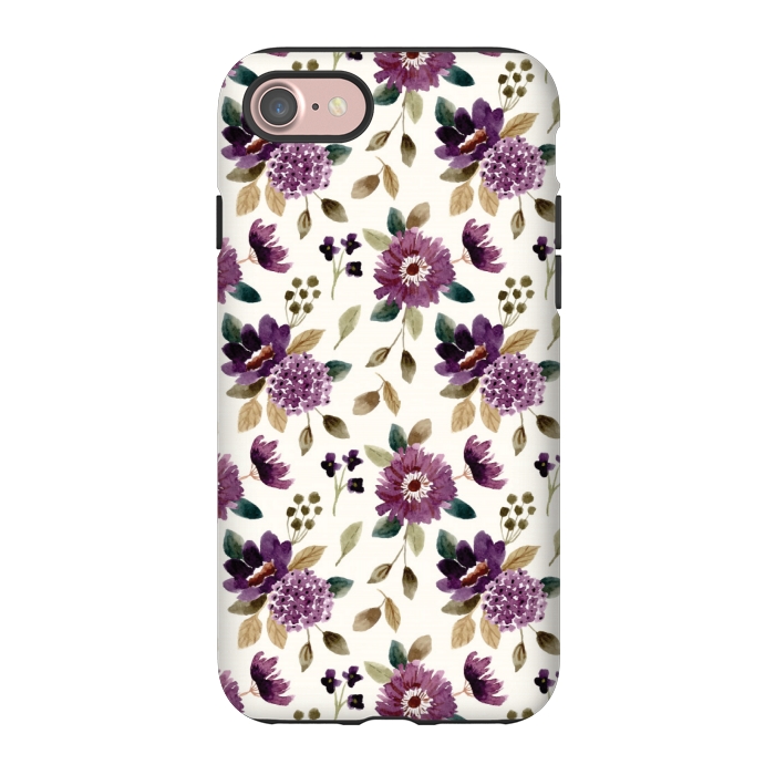 iPhone 7 StrongFit purple grapevine pattern by MALLIKA