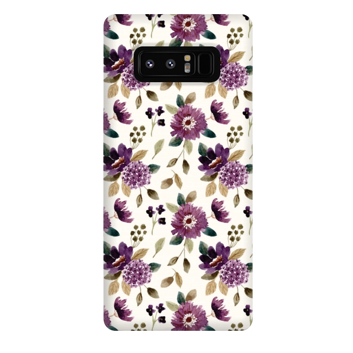 Galaxy Note 8 StrongFit purple grapevine pattern by MALLIKA