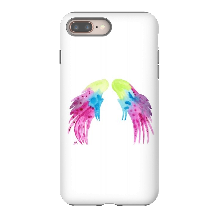 iPhone 8 plus StrongFit Angel wings watercolor  by ArtKingdom7