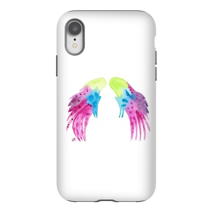 iPhone Xr StrongFit Angel wings watercolor  by ArtKingdom7