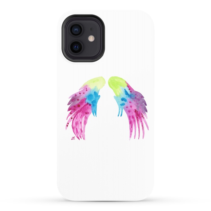 iPhone 12 StrongFit Angel wings watercolor  by ArtKingdom7