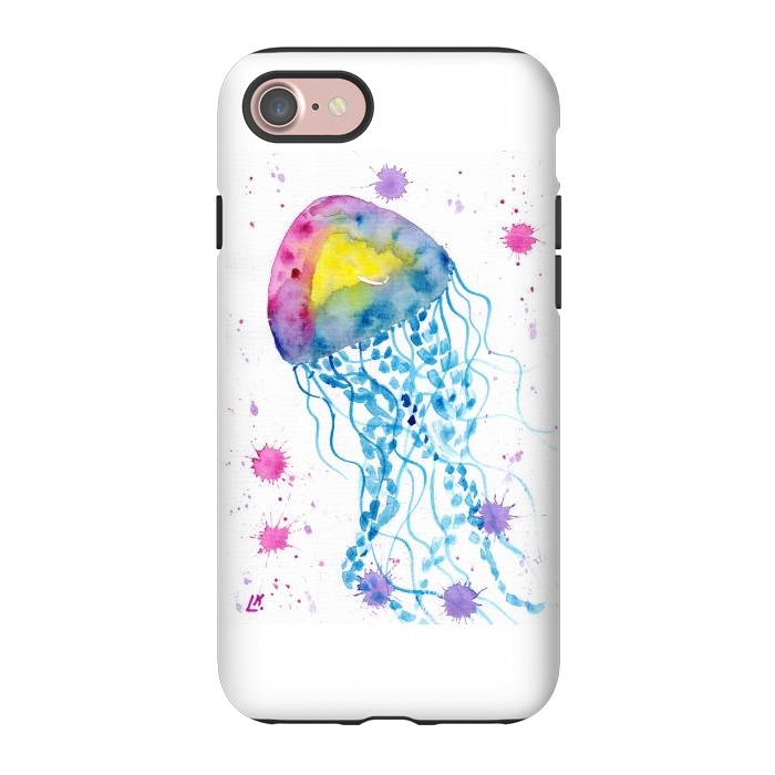 iPhone 7 StrongFit Jellyfish watercolor 22 by ArtKingdom7