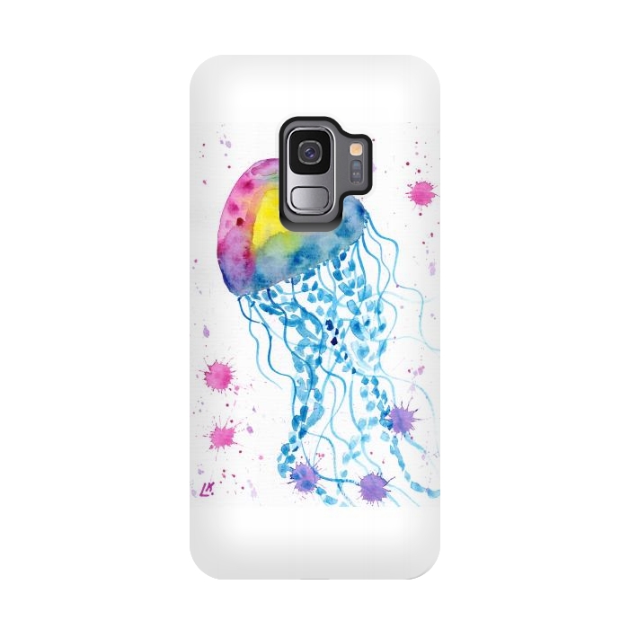 Galaxy S9 StrongFit Jellyfish watercolor 22 by ArtKingdom7