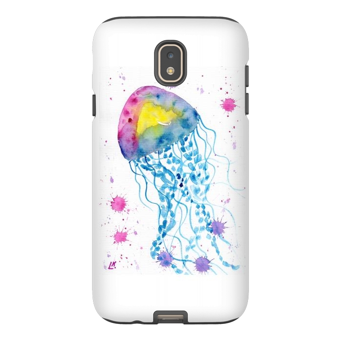 Galaxy J7 StrongFit Jellyfish watercolor 22 by ArtKingdom7