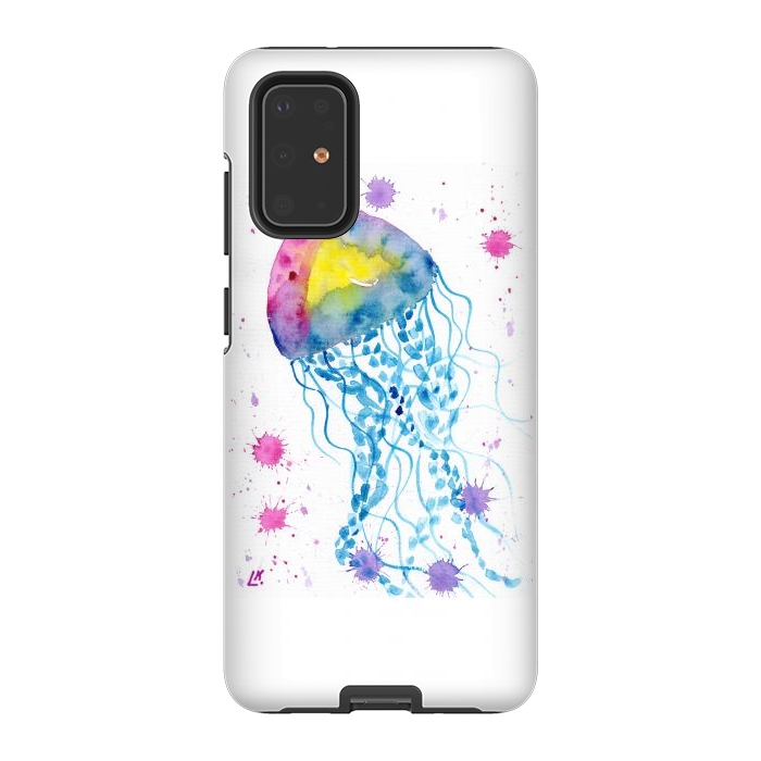 Galaxy S20 Plus StrongFit Jellyfish watercolor 22 by ArtKingdom7