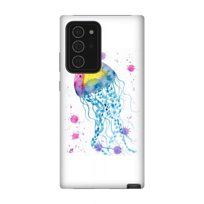 Galaxy Note 20 Ultra StrongFit Jellyfish watercolor 22 by ArtKingdom7