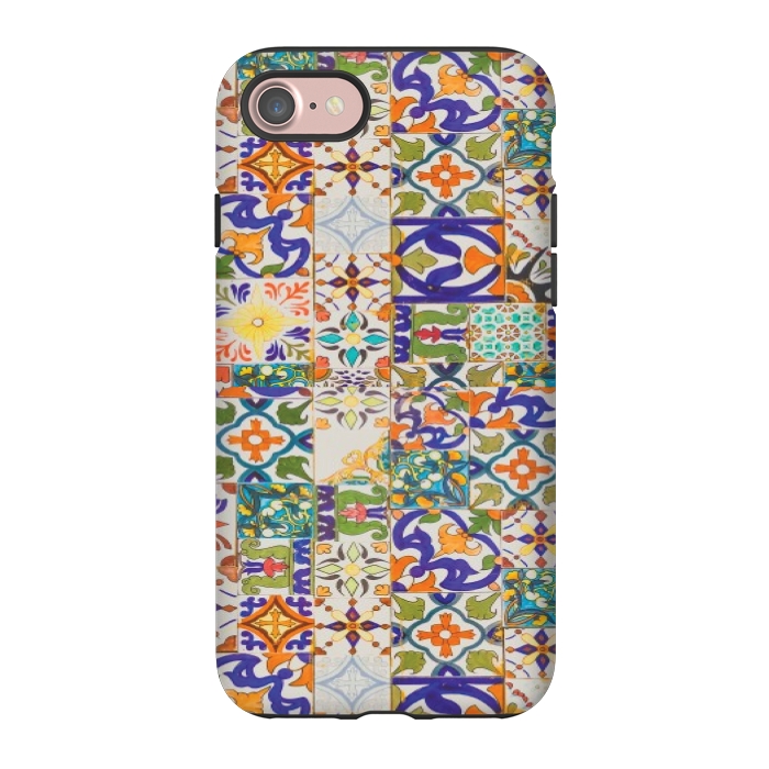 iPhone 7 StrongFit OLD TILE PATTERN by MALLIKA