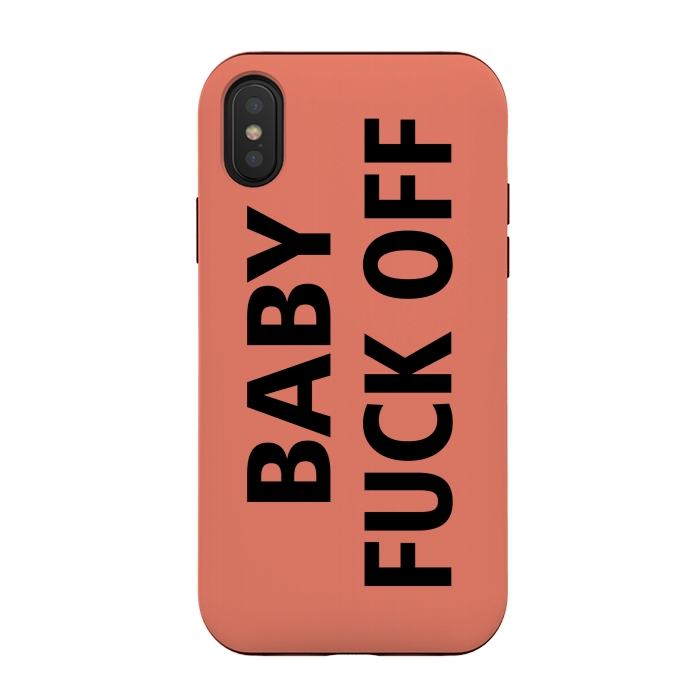 iPhone Xs / X StrongFit BABY F OFF by MALLIKA