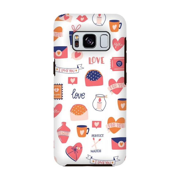 Galaxy S8 StrongFit Valentine pattern 01 by Jelena Obradovic