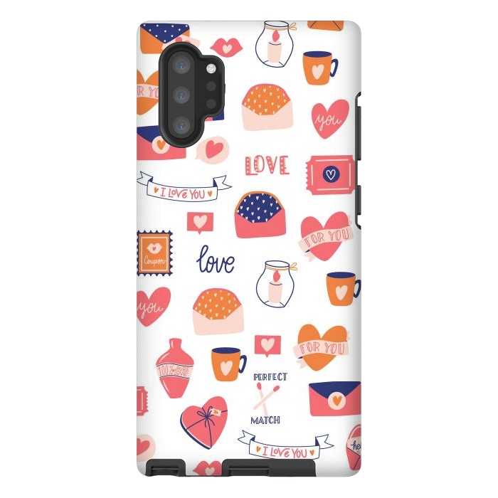 Galaxy Note 10 plus StrongFit Valentine pattern 01 by Jelena Obradovic