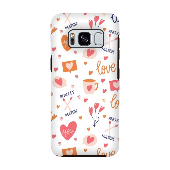 Galaxy S8 StrongFit Valentine pattern 05 by Jelena Obradovic
