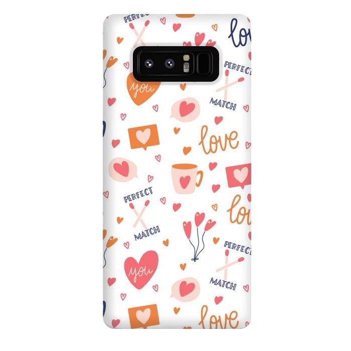Galaxy Note 8 StrongFit Valentine pattern 05 by Jelena Obradovic
