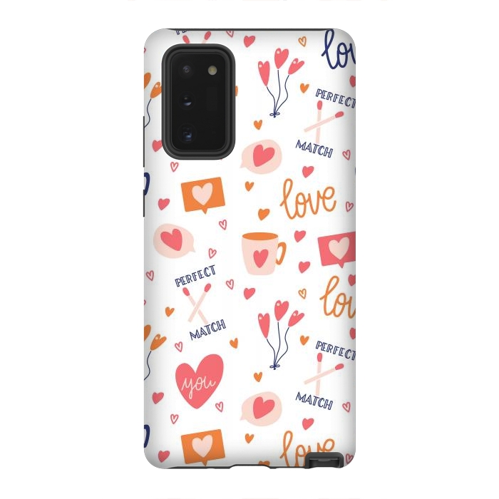 Galaxy Note 20 StrongFit Valentine pattern 05 by Jelena Obradovic