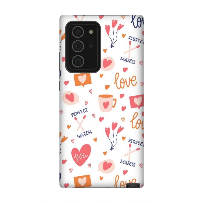 Galaxy Note 20 Ultra StrongFit Valentine pattern 05 by Jelena Obradovic