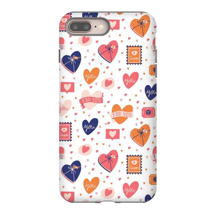 iPhone 7 plus StrongFit Valentine pattern 06 by Jelena Obradovic