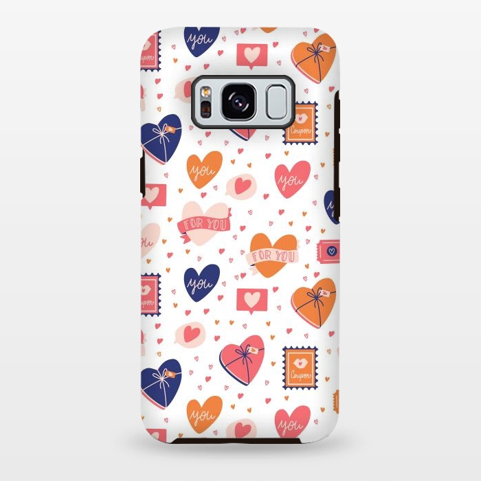 Galaxy S8 plus StrongFit Valentine pattern 06 by Jelena Obradovic