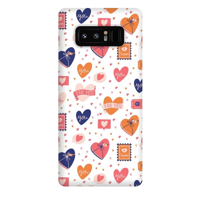 Galaxy Note 8 StrongFit Valentine pattern 06 by Jelena Obradovic
