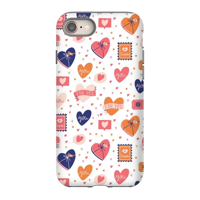 iPhone 8 StrongFit Valentine pattern 06 by Jelena Obradovic