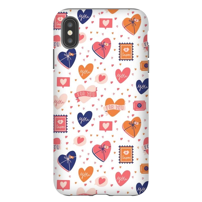 iPhone Xs Max StrongFit Valentine pattern 06 by Jelena Obradovic