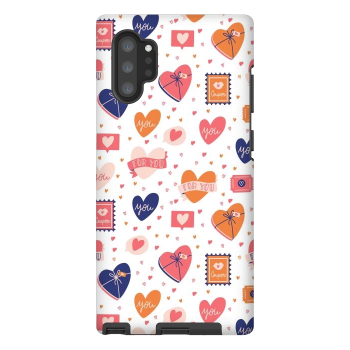 Galaxy Note 10 plus StrongFit Valentine pattern 06 by Jelena Obradovic