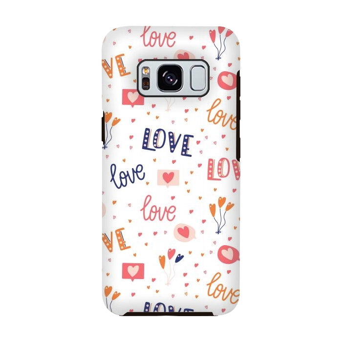 Galaxy S8 StrongFit Valentine Pattern 10 by Jelena Obradovic