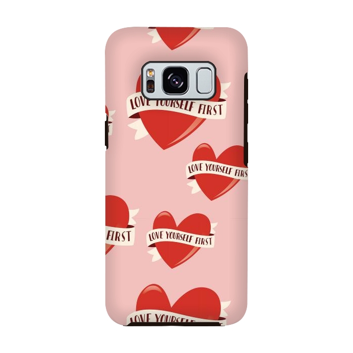 Galaxy S8 StrongFit Valentine pattern 13 by Jelena Obradovic