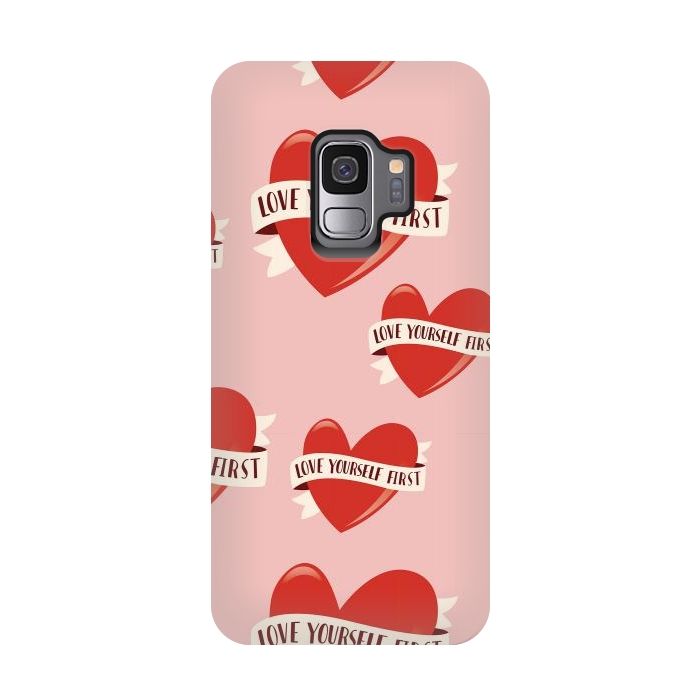 Galaxy S9 StrongFit Valentine pattern 13 by Jelena Obradovic