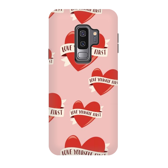 Galaxy S9 plus StrongFit Valentine pattern 13 by Jelena Obradovic
