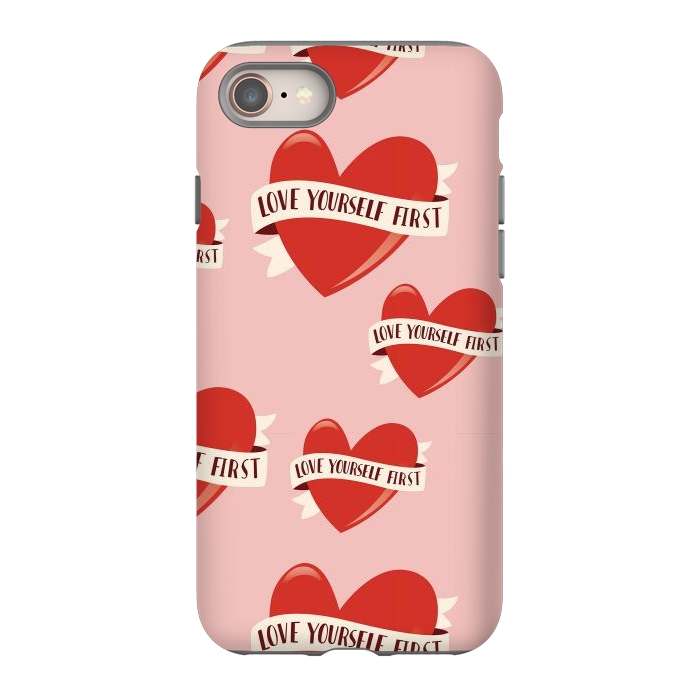 iPhone 8 StrongFit Valentine pattern 13 by Jelena Obradovic