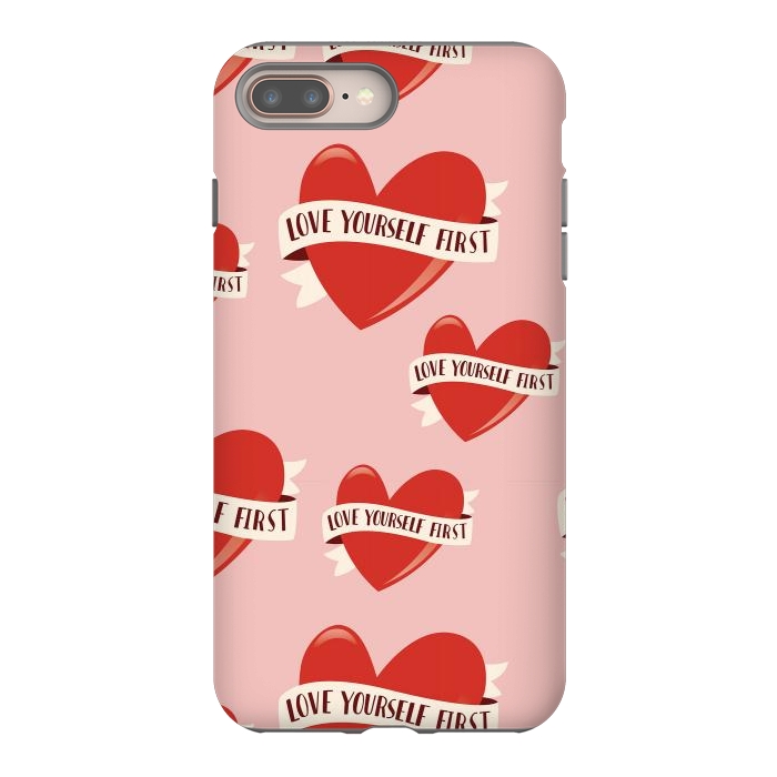 iPhone 8 plus StrongFit Valentine pattern 13 by Jelena Obradovic