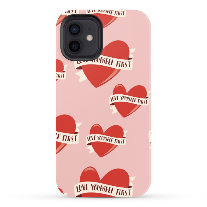 iPhone 12 StrongFit Valentine pattern 13 by Jelena Obradovic