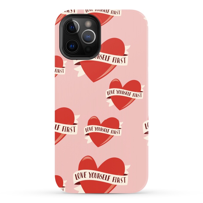 iPhone 12 Pro Max StrongFit Valentine pattern 13 by Jelena Obradovic