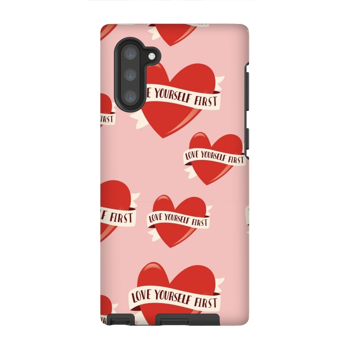 Galaxy Note 10 StrongFit Valentine pattern 13 by Jelena Obradovic