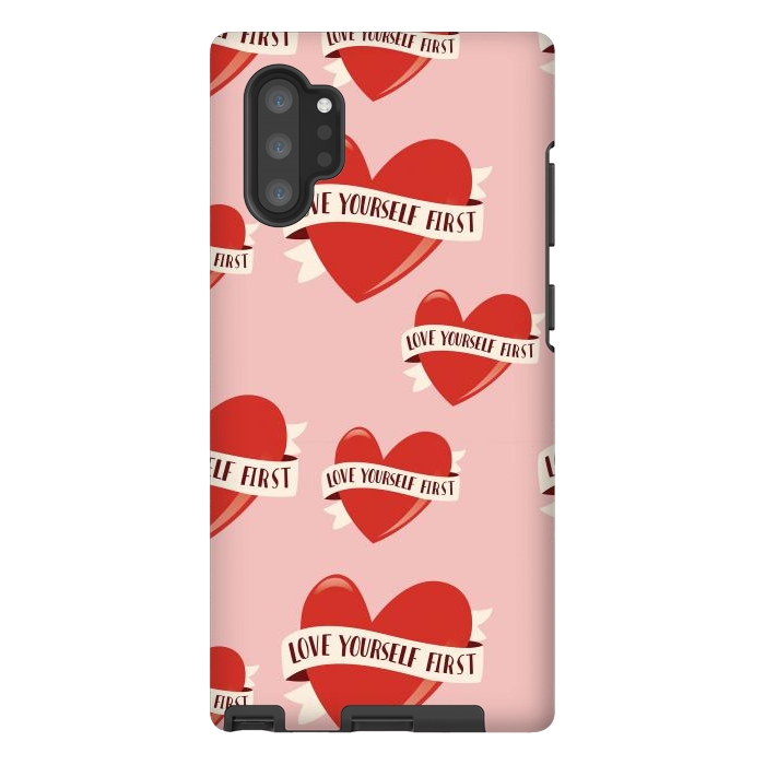 Galaxy Note 10 plus StrongFit Valentine pattern 13 by Jelena Obradovic