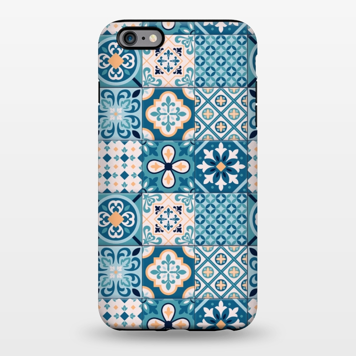 iPhone 6/6s plus StrongFit blue tiles pattern 4 by MALLIKA