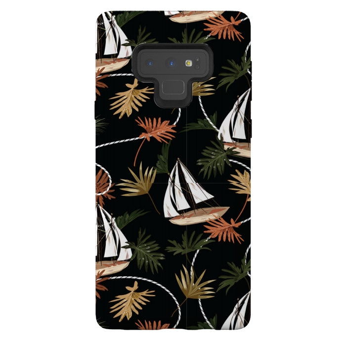 Galaxy Note 9 StrongFit sail the boat pattern by MALLIKA