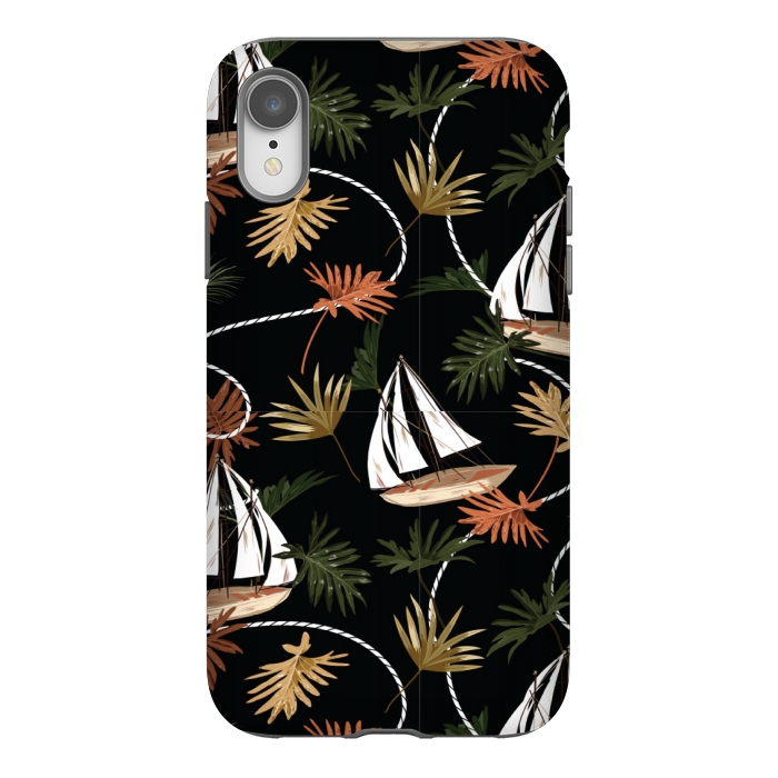 iPhone Xr StrongFit sail the boat pattern by MALLIKA