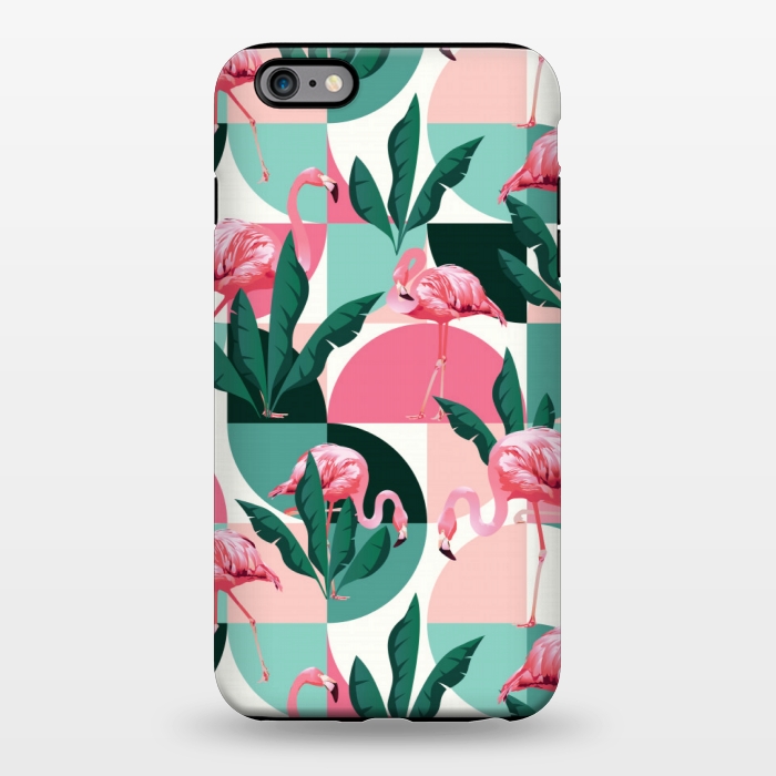 iPhone 6/6s plus StrongFit square flamingo pattern  by MALLIKA
