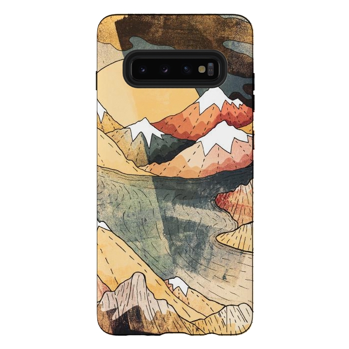 Galaxy S10 plus StrongFit The old mountain lake by Steve Wade (Swade)