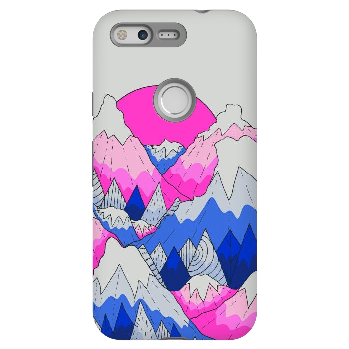 Pixel StrongFit The hot pink and blue peaks by Steve Wade (Swade)
