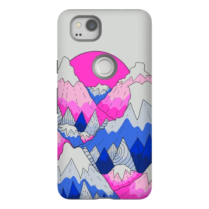 Pixel 2 StrongFit The hot pink and blue peaks by Steve Wade (Swade)