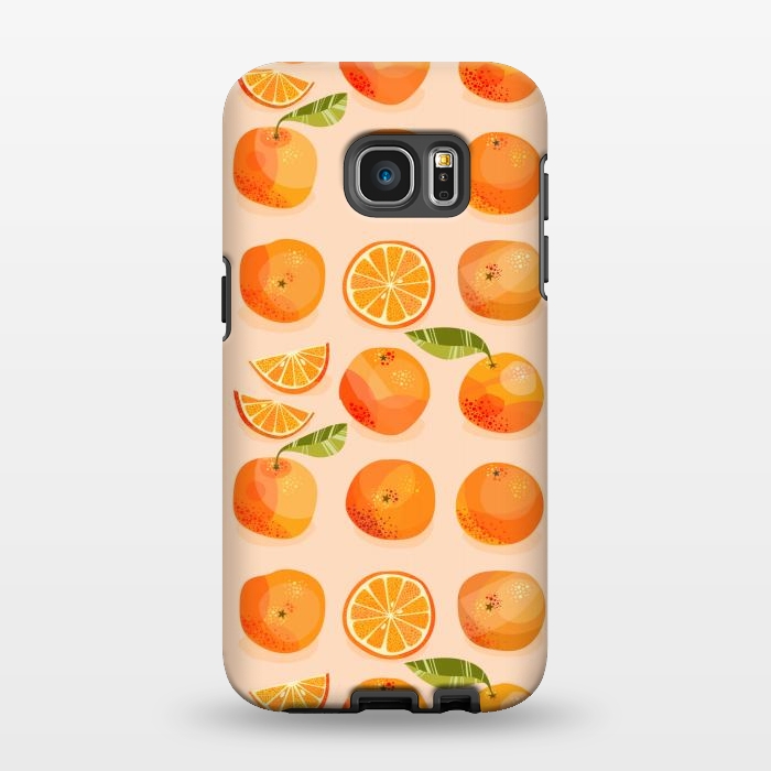 Galaxy S7 EDGE StrongFit Oranges by Nic Squirrell