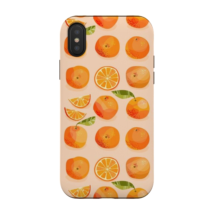 iPhone Xs / X StrongFit Oranges by Nic Squirrell