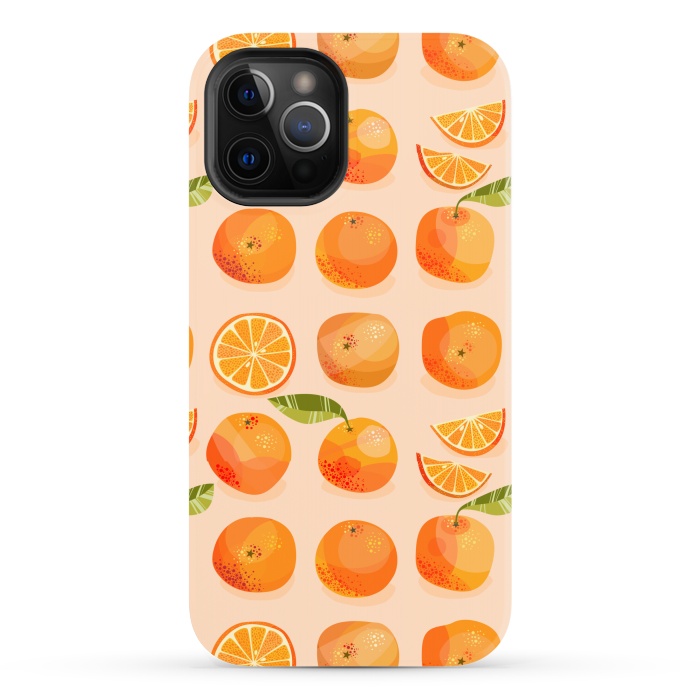 iPhone 12 Pro Max StrongFit Oranges by Nic Squirrell