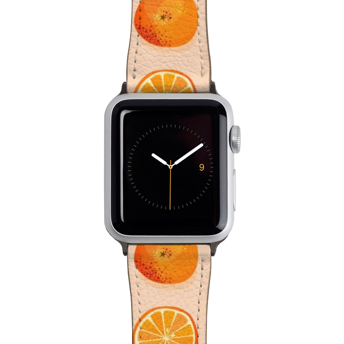 Watch 42mm / 44mm Strap PU leather Oranges by Nic Squirrell