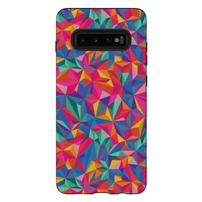 Galaxy S10 plus StrongFit multi color diamond pattern by MALLIKA