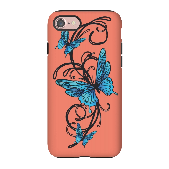 iPhone 7 StrongFit beautiful butterfly pattern by MALLIKA