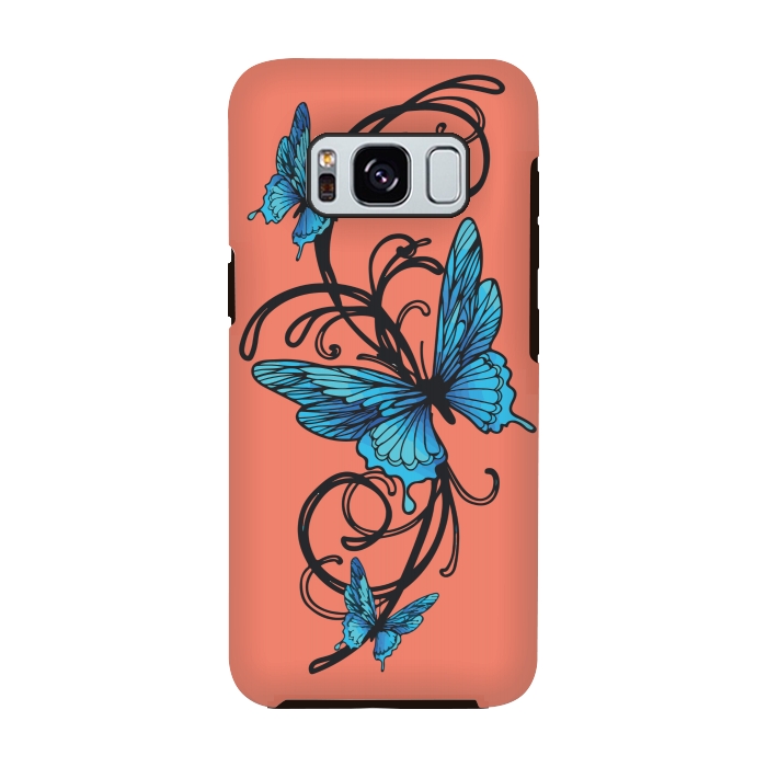 Galaxy S8 StrongFit beautiful butterfly pattern by MALLIKA