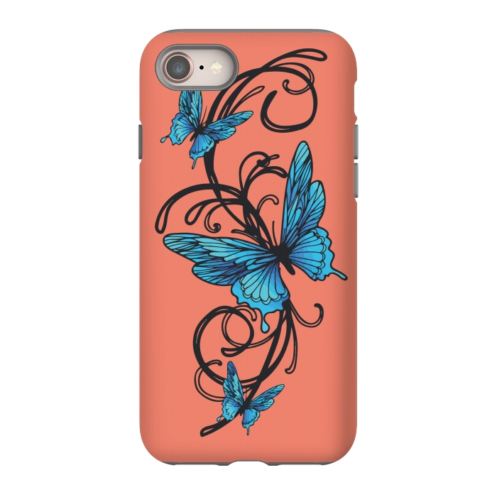 iPhone 8 StrongFit beautiful butterfly pattern by MALLIKA