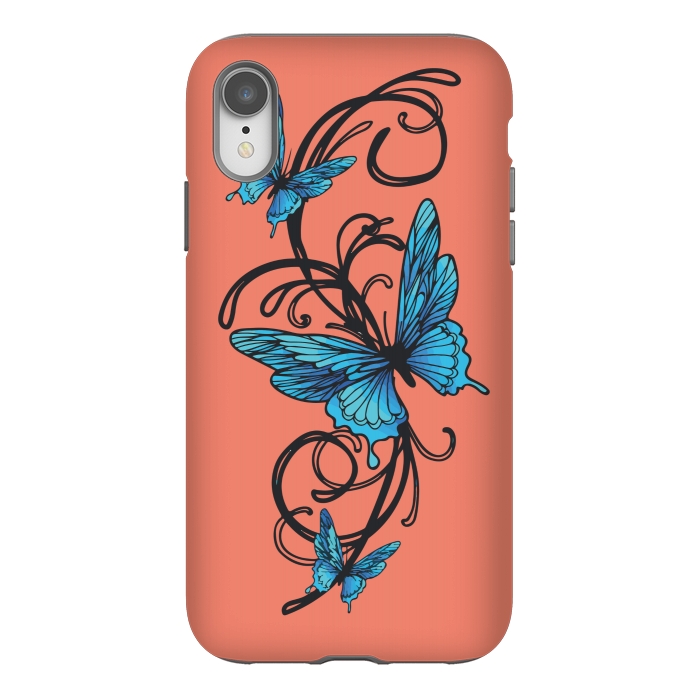 iPhone Xr StrongFit beautiful butterfly pattern by MALLIKA